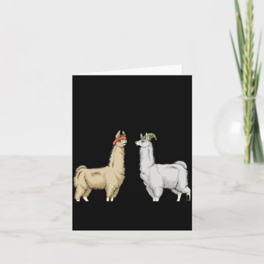 Llama's Met Hoeden Carl  Kaart (Voorkant)