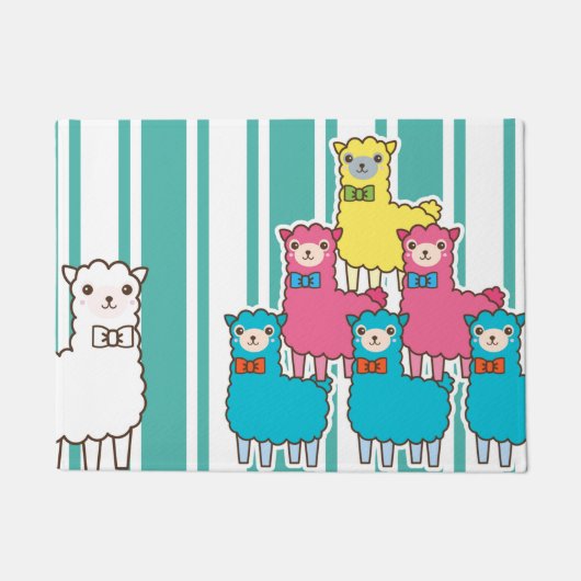 Llamas of Alpacas? Alpacas of Llamas? Deurmat (Voorkant)