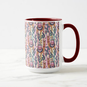 Llamas on Stripes Pattern Mok