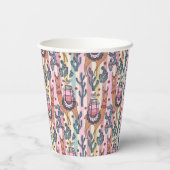Llamas on Stripes Pattern Papieren Bekers (Achterkant)