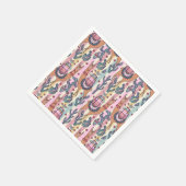 Llamas on Stripes Pattern Servet (Hoek)