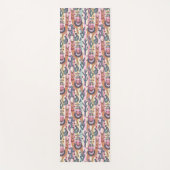 Llamas on Stripes Pattern Yogamat (Voorkant)