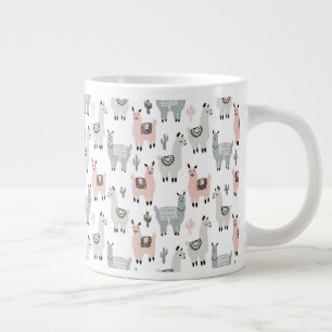 Llamas Pattern glimlachen Extra Grote Beker