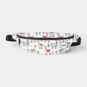 Llamas Pattern glimlachen Heuptasje (Voorkant)