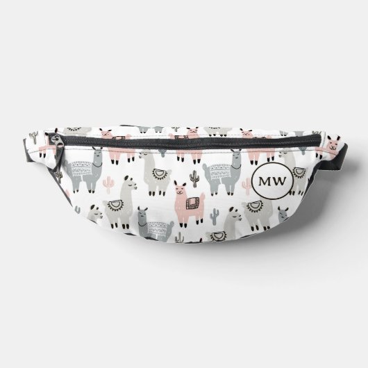 Llamas Pattern glimlachen Heuptasje (Liggend)
