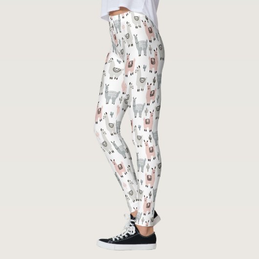 Llamas Pattern glimlachen Leggings (Links)