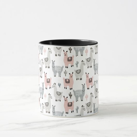 Llamas Pattern glimlachen Mok (Midden)