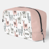 Llamas Pattern glimlachen Toilettasje (Rechterhoek)