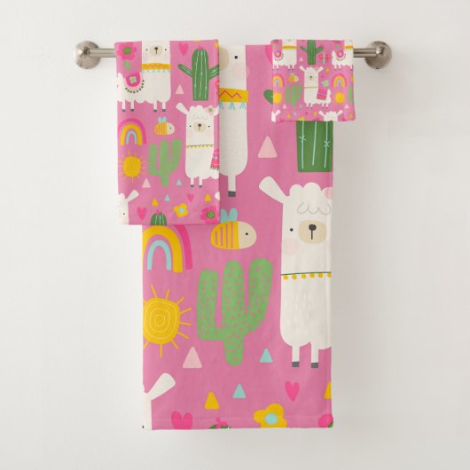 Llamas Rainbows Green Cactus Light Girl Rose migno (En situation)