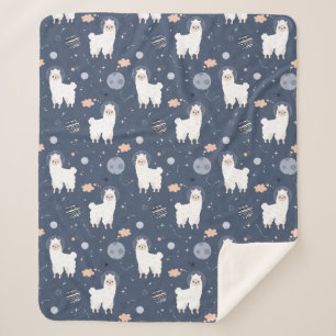 Llamas Sherpa Blanket Deken