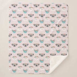 Llamas Sherpa Blanket Deken