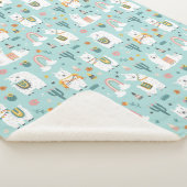 Llamas Sherpa Blanket Deken (3/4)