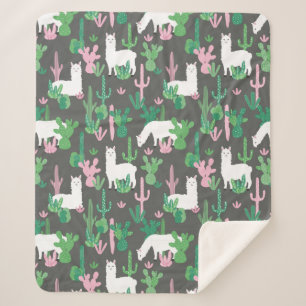 Llamas Sherpa Blanket Deken