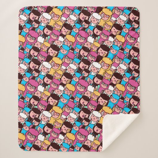 Llamas Sherpa Blanket Sherpa Deken (Voorkant)