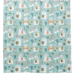Llamas Shower Curtain Douchegordijn