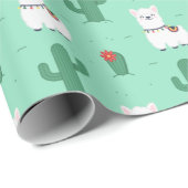 Llamas Wrapping Paper Cadeaupapier (Rol Hoek)