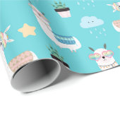 Llamas Wrapping Paper Cadeaupapier (Rol Hoek)