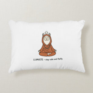 "Llamaste - blijf kalm en fluffy" Accent Kussen