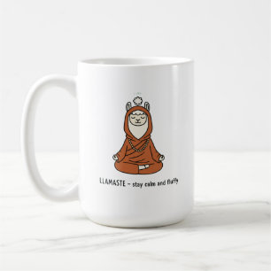 "Llamaste - blijf kalm en fluffy" Koffiemok