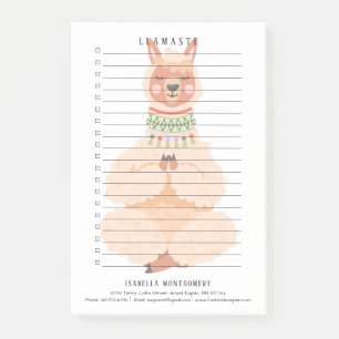 Llamaste   Funny Llama Persoonlijk Post-it® Notes