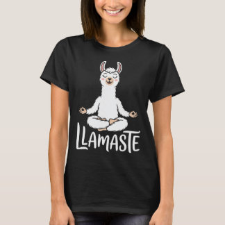 Llamaste Grappige Lama Yoga Meditatie Namaste Grap T-shirt