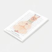 Llamaste | Grappige Llama Persoonlijk Post-it® Notes (Schuin)