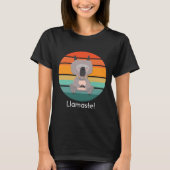 Llamaste Grappige Yoga Llama T-shirt (Voorkant)