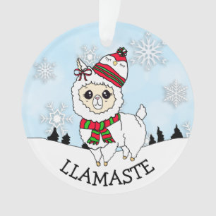 Llamaste La La La La La La La Lama met twee zijkan Ornament