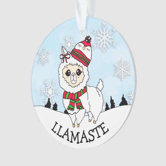 Llamaste La La La La Lama Noël à deux côtés (devant)