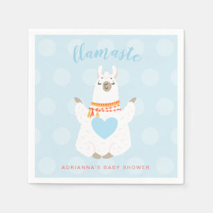 Llamaste Llama Yoga Baby Shower Papier Servet