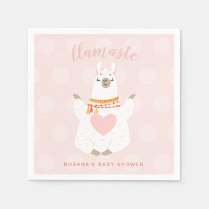 Llamaste Llama Yoga Baby Shower Papier Servet