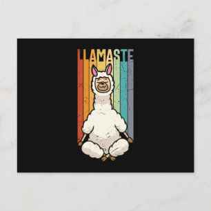 Llamaste Namaste Yoga Cute Llama Alpaca Briefkaart