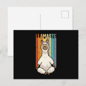 Llamaste Namaste Yoga Cute Llama Alpaca Briefkaart (Voorkant / Achterkant)