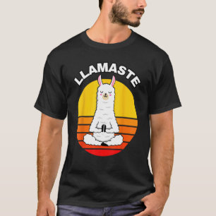 Llamaste Namaste Zen Yoga Llama Feng Shui T-shirt