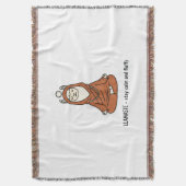 "Llamaste - stay calm and fluffy" Deken (Voorkant Verticaal)