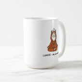 "Llamaste - stay calm and fluffy" Koffiemok (Voorkant rechts)