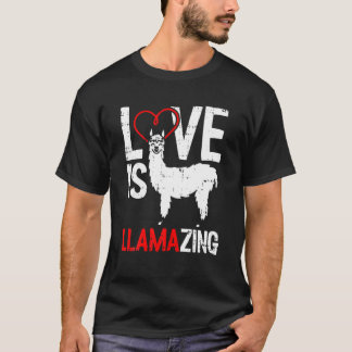 Llamazing Valentijnsdag Cute V-Day Heart Boys Gir T-shirt