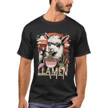 LLAMEN T-shirt ontwerp voor heren- of dameskleding