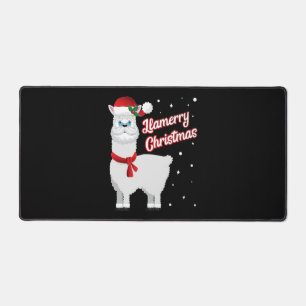 Llamerry Joyeux Noël Llama Santa Claus