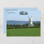 Llancayo Windmill Wales Briefkaart (Voorkant / Achterkant)