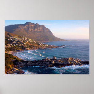 Llandudno Beach Serenity: Kaapstad Kustzonsonderga Poster