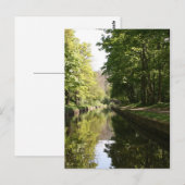 Llangollen Canal Boat door Bridge Briefkaart (Voorkant / Achterkant)