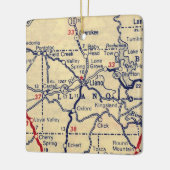 Llano TX 1945 Map Keramisch Ornament (Links)