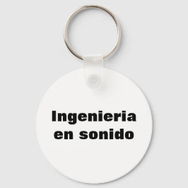 Llavero ingeniero en sonido sleutelhanger