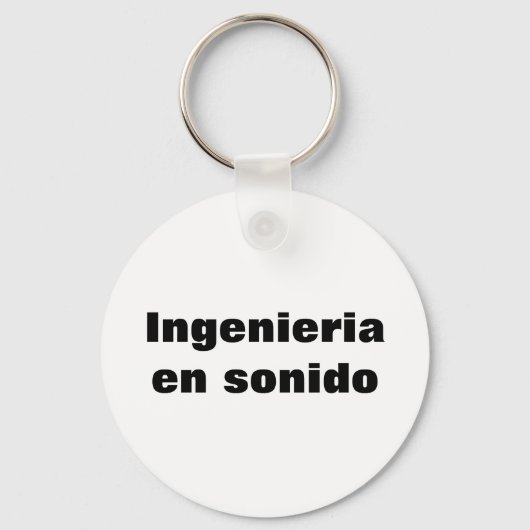Llavero ingeniero en sonido sleutelhanger (Voorkant)