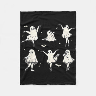 Llet Ghost Llet Dancer Spooky Dance Kinder Hallowe Fleece Deken
