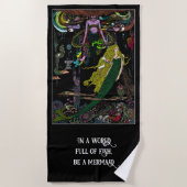 Llittle Mermaid Zee Witch Kleurrijk Strandlaken (Voorkant)