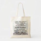 LLM Chatbot Nobelprijswinnaar Literatuur Tote Bag (Voorkant)