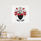 Lloyd Family Crest Coat of Arms Poster (Keuken)