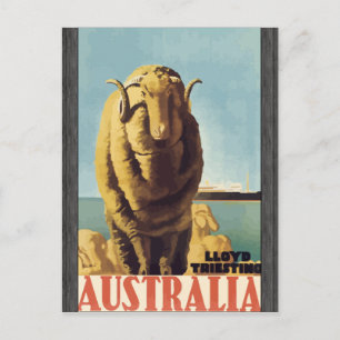 Lloyd Triesting Australia, Briefkaart